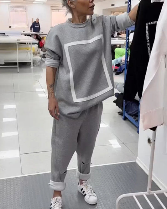 Casual sweatshirt and sweatpants set Gray 2023 f/w 23BF cardigans Clothes hoodies & sweatshirts spring Tops/Blouses