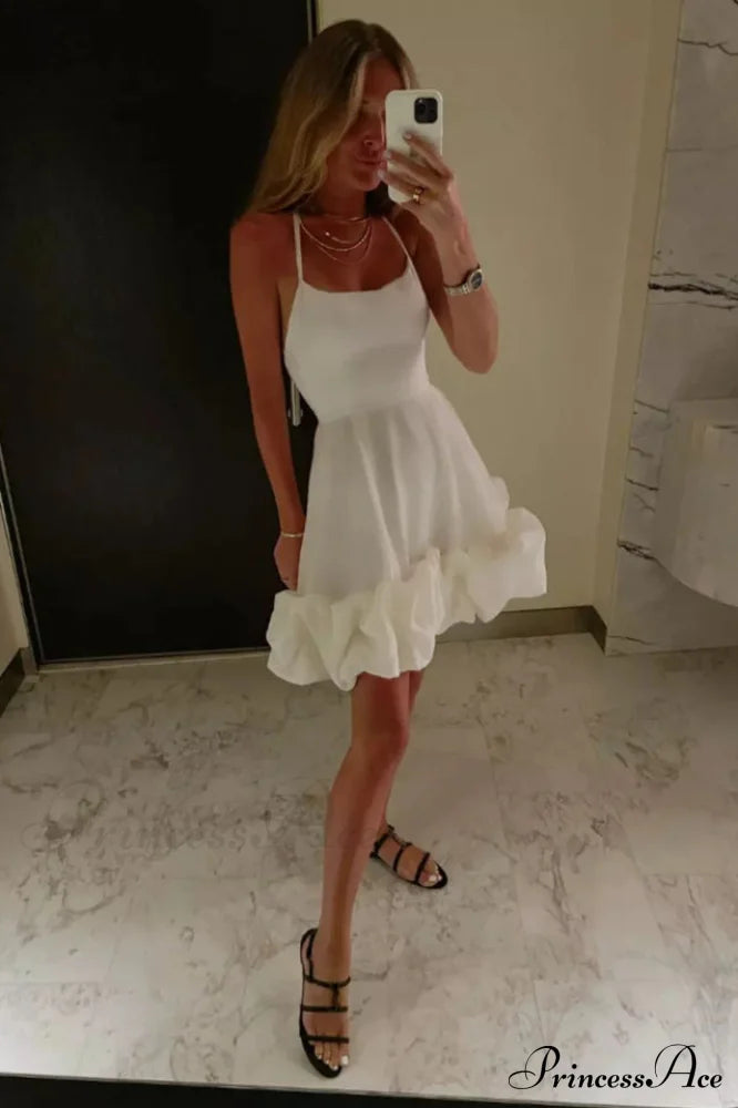 Backless Bustier Stylish Mini Dress