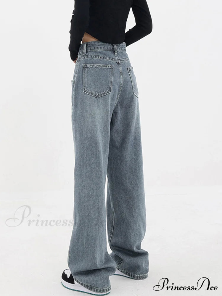 Baddie Baggy Wide Trendy Leg Boyfriend Jeans