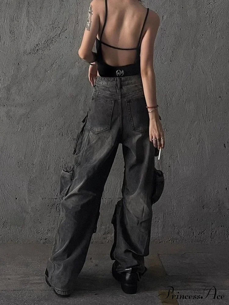 Baggy Y2K Goth Cyber Halloween Pants