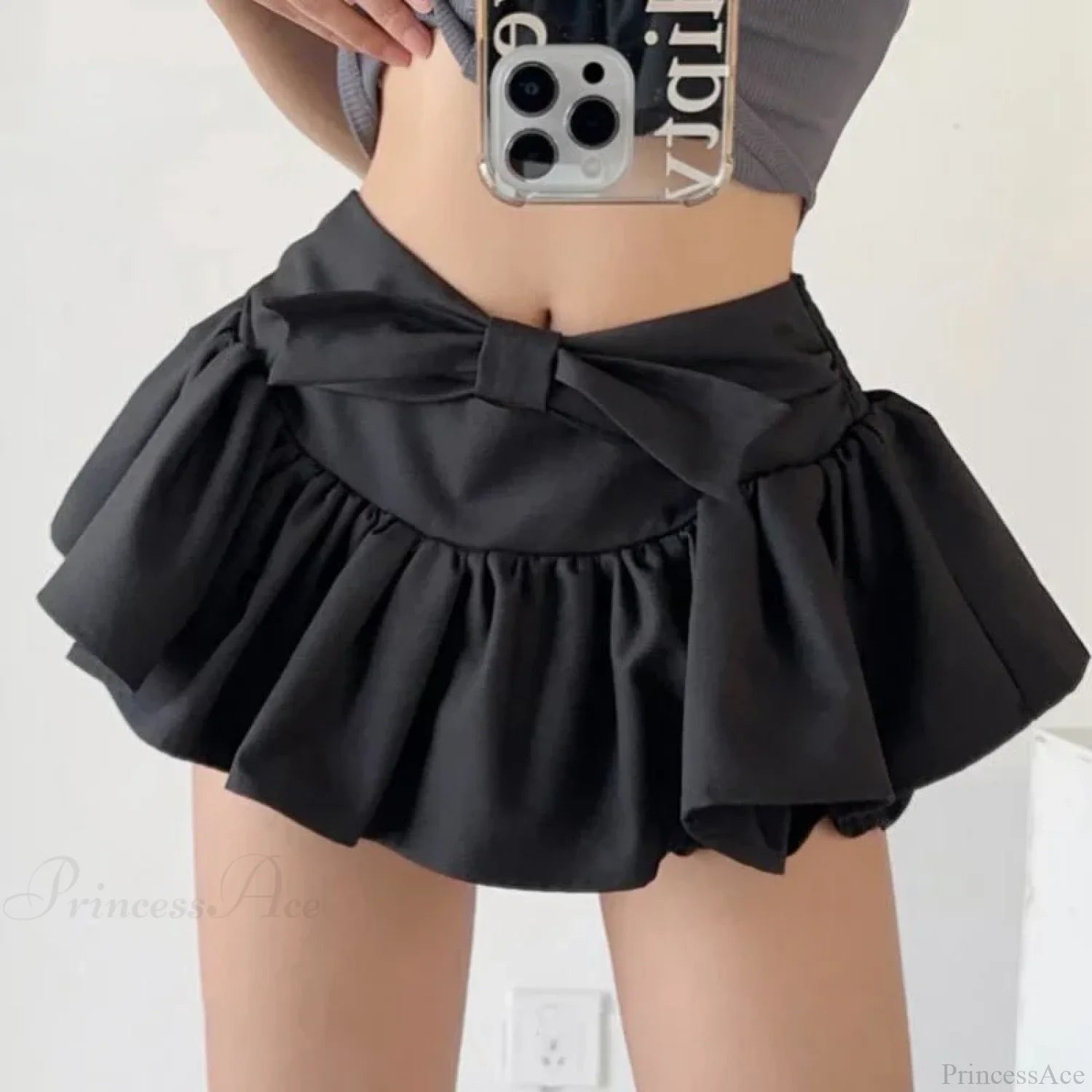 Ballet Bow Lolita Black Skirt Black / S