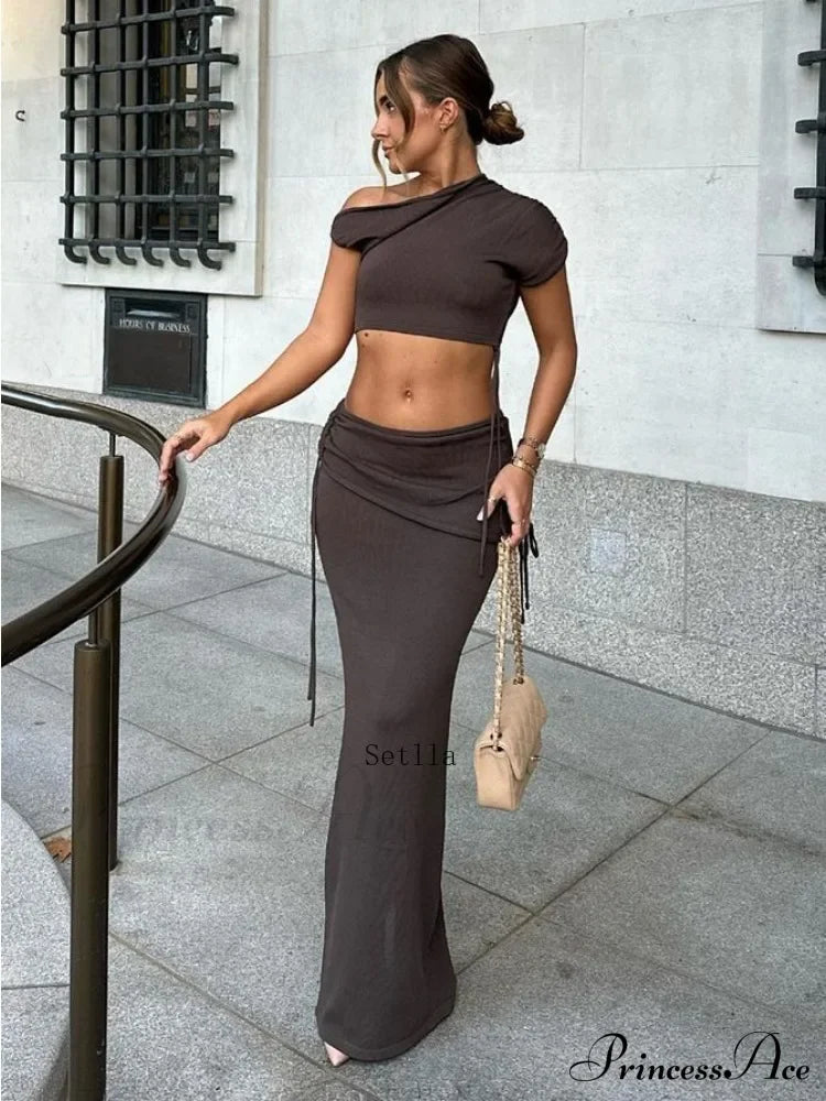 Bandage Skirt Set Maxi Dress