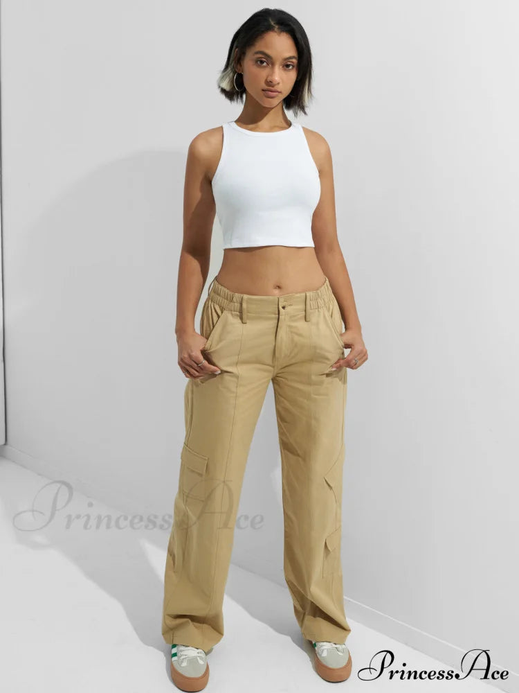 Basic Crop Top Trendy & Mini Skirt Set Tank Tops&Camis