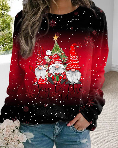 gradient Christmas sweatshirt