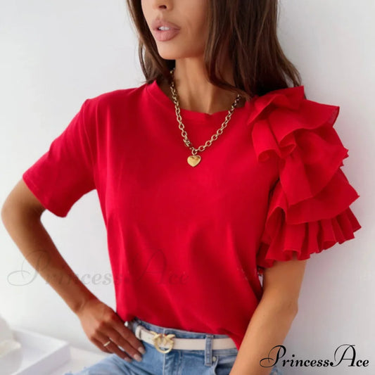 Beatrice Top Red / S Tops & Blouses