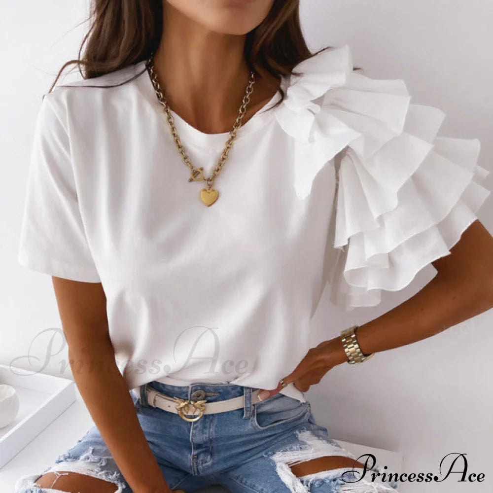 Beatrice Top White1 / S Tops & Blouses