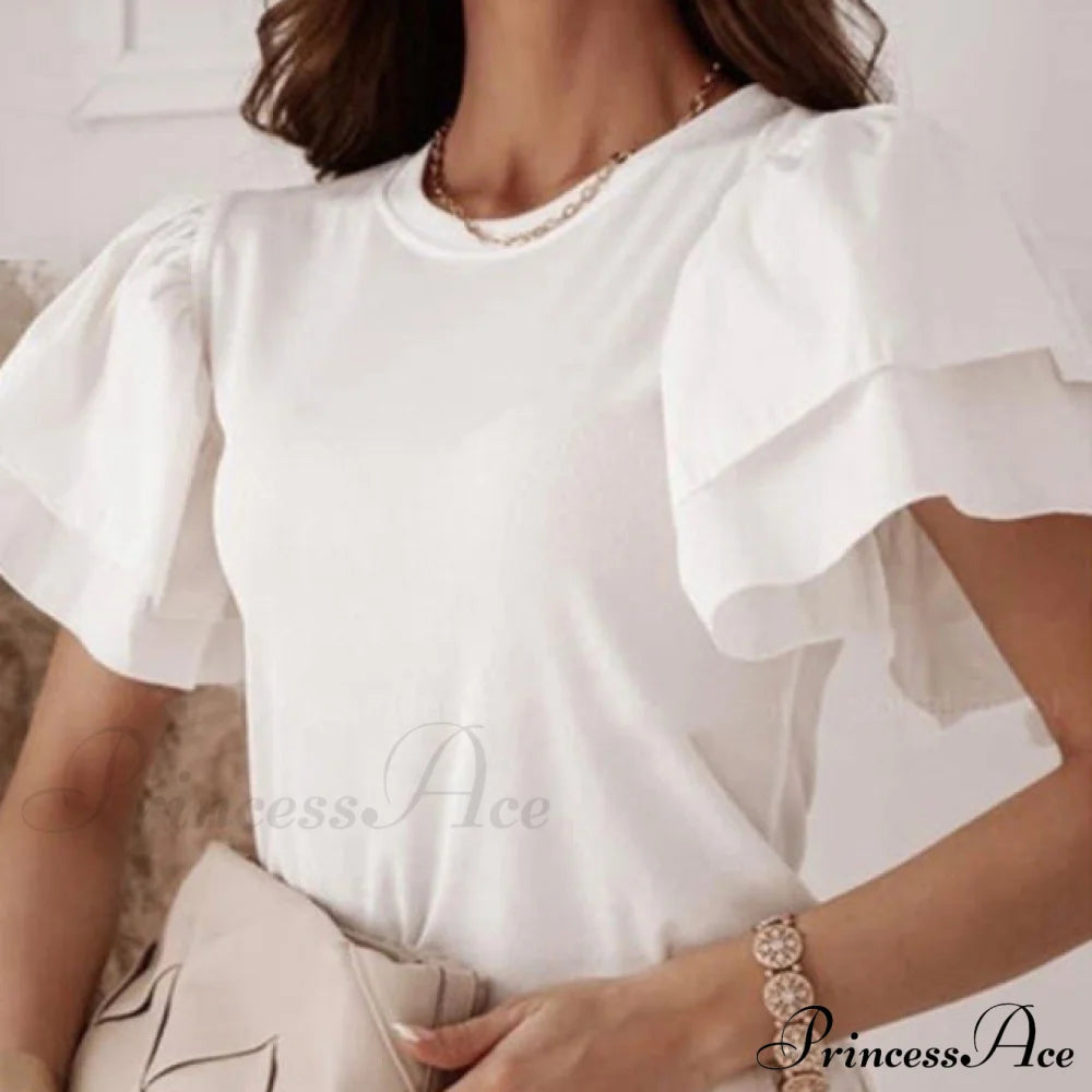 Beatrice Top White2 / S Tops & Blouses