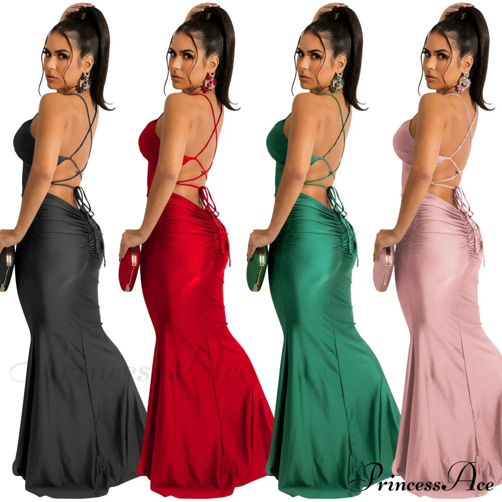Bianca Ruched Stylish Mermaid Formal Dress S.o. Long Dresses