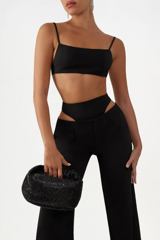 Black Charming Bralette Top