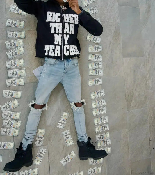 Black Retro Demon Slayer Hoodie