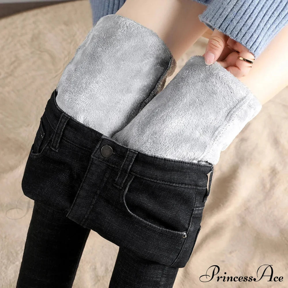 Black Streetwear American Style Fashion Trouser High Vintage Denim Jean