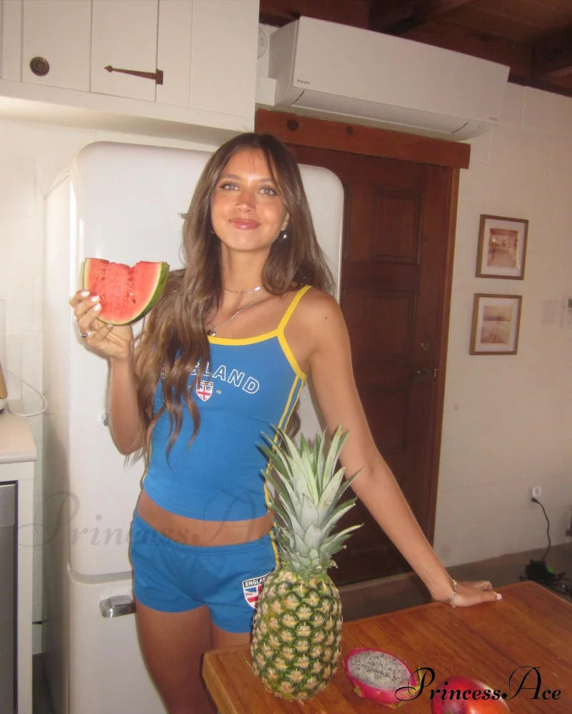 Blue England Stylish Tank Top