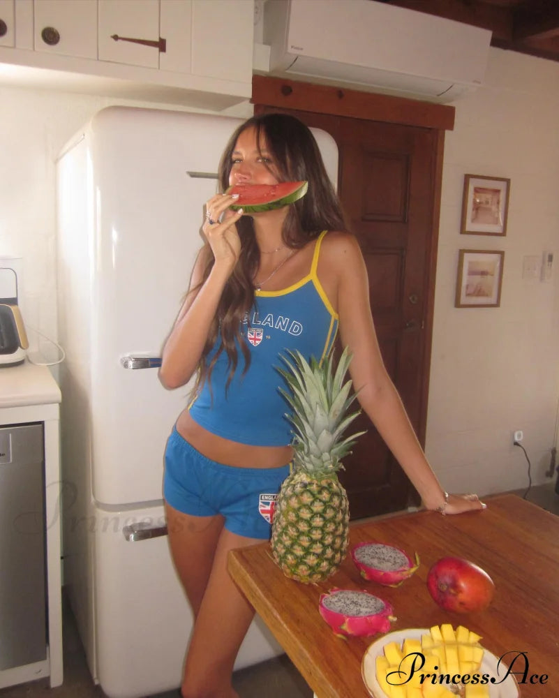 Blue England Stylish Tank Top