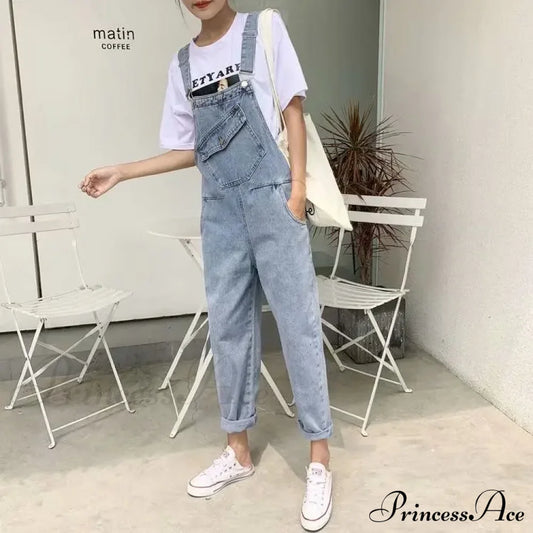 Blue Vintage Quality Fashion Women Pant Woman High Waist Denim Pants Wide Leg Clothing Jean Sky