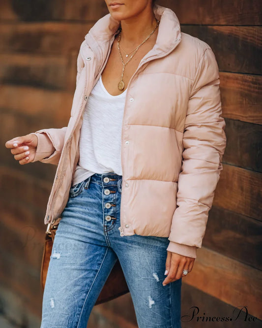 Blush Sugar Bowl Puffer Jacket Outerwear