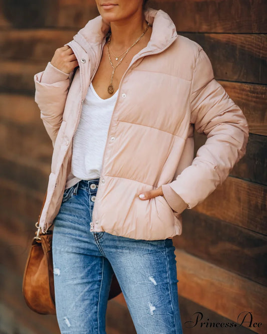 Blush Sugar Bowl Puffer Jacket Outerwear