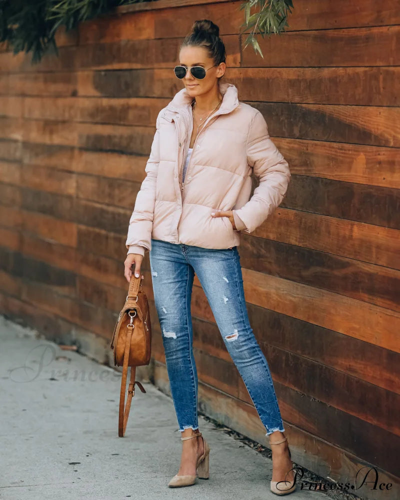 Blush Sugar Bowl Puffer Jacket Outerwear