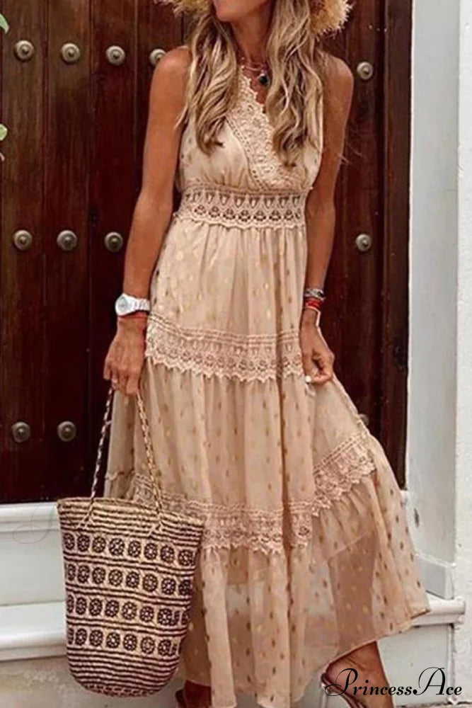 Bohemian Beach Graceful Maxi Dress