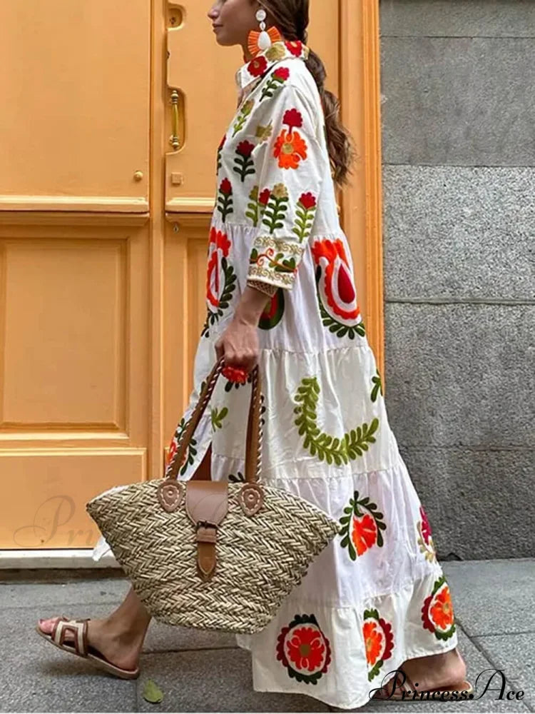 Bohemian Loose Stylish Print Dress Dresses