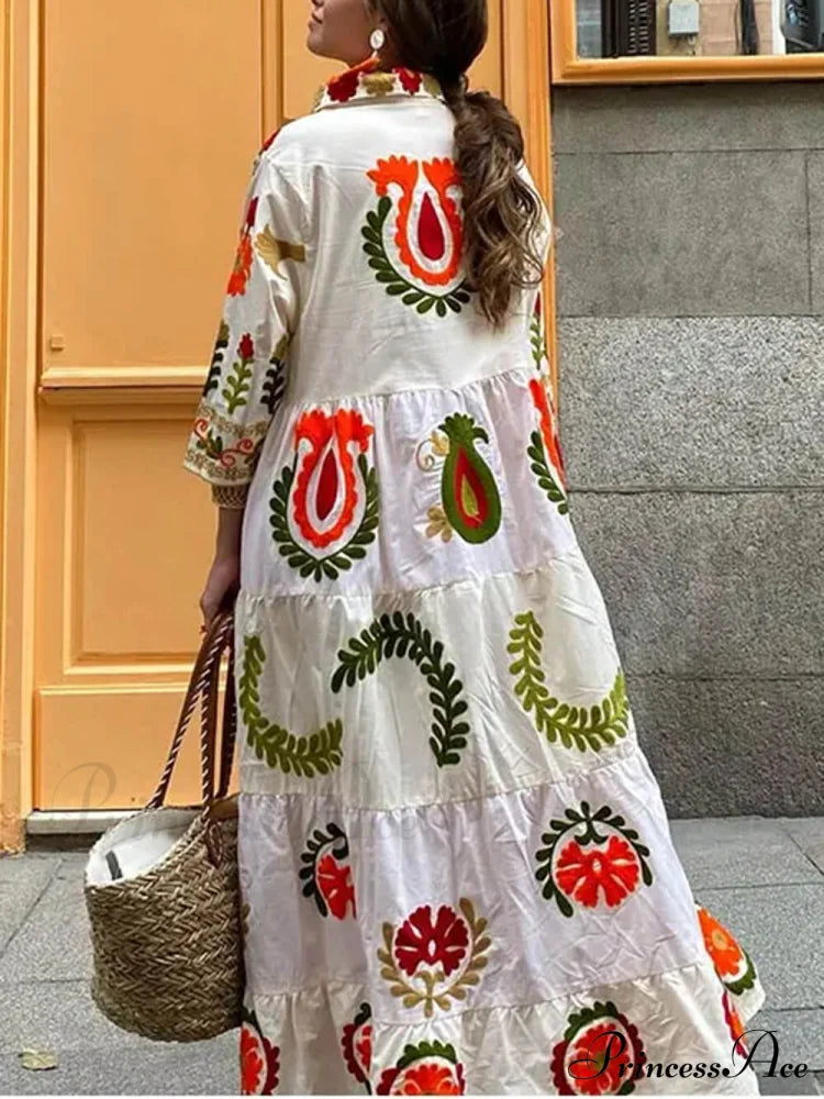 Bohemian Loose Stylish Print Dress Dresses