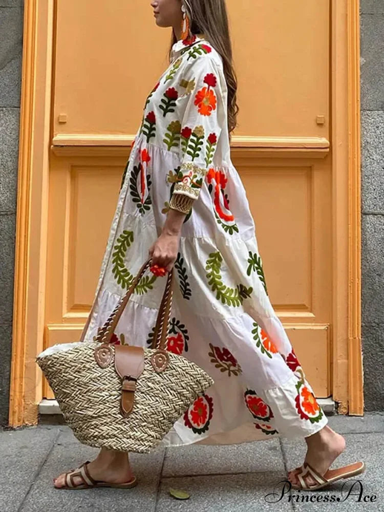 Bohemian Loose Stylish Print Dress Dresses