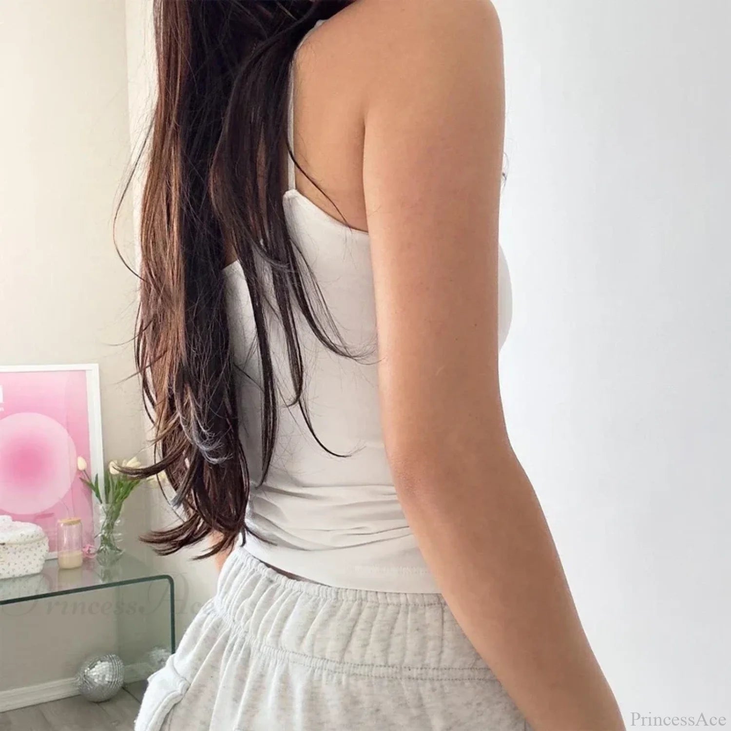 Boho Floral Spaghetti Strap Backless Vintage Low Cut Beach Style Crop Top croptop-250126