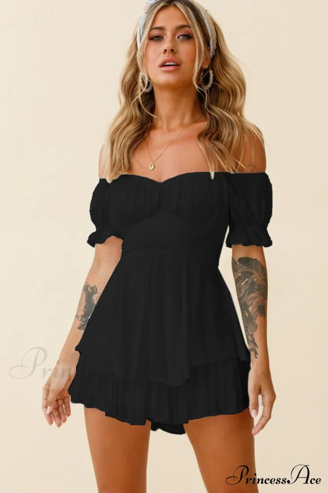 Boho Off Shoulder Romper - Dress In Beauty