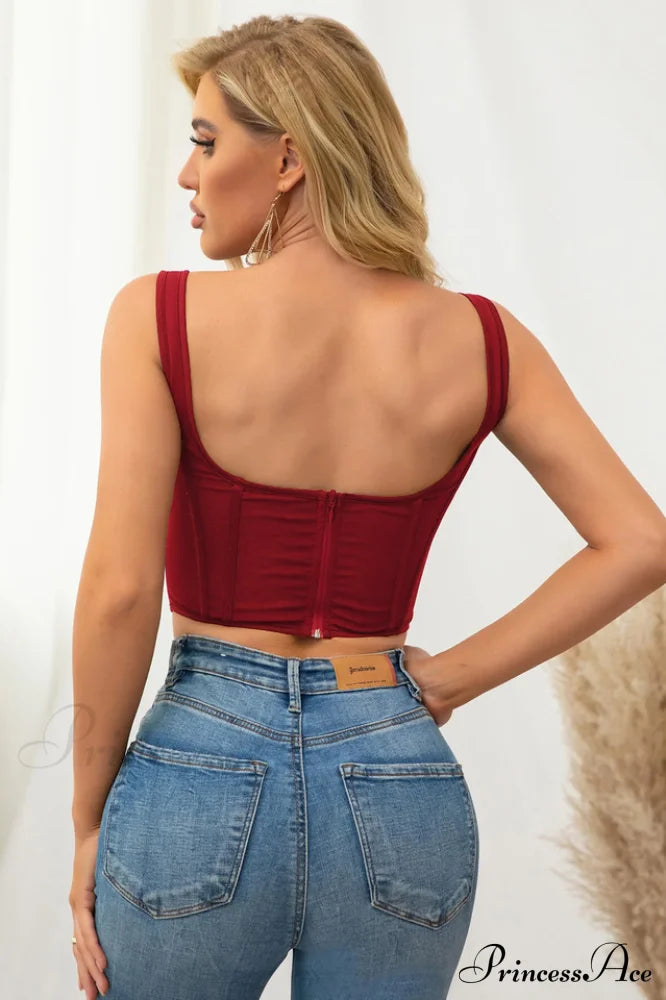 Boning Mesh Stylish Corset Top