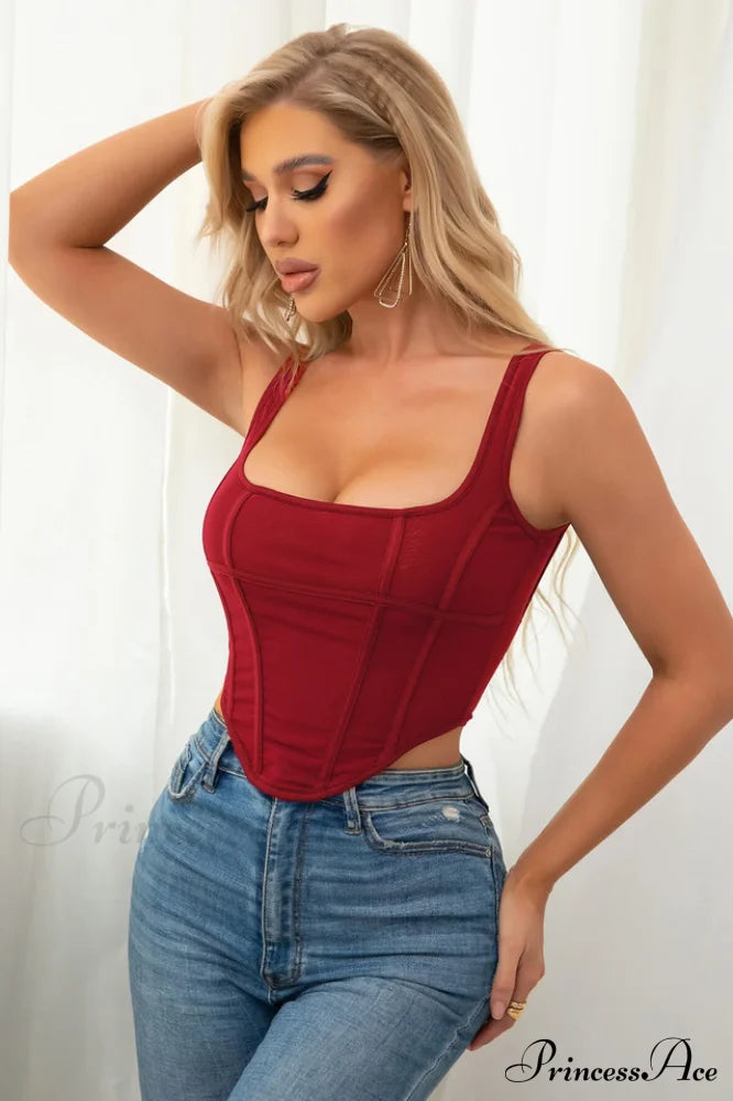 Boning Mesh Stylish Corset Top