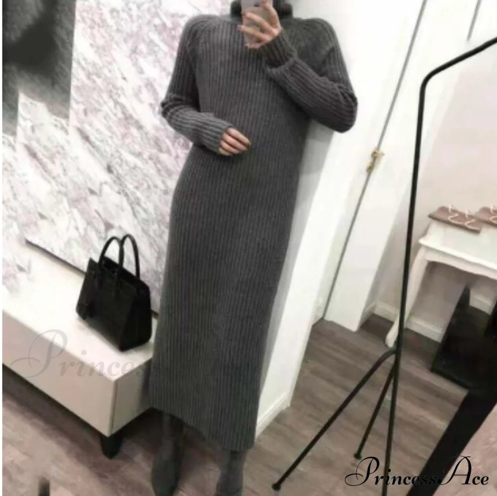 Bottoming The Sweater Cashmere Knitted - Gown Blouse Over Fall/Winter Thick Midlength Turtleneck