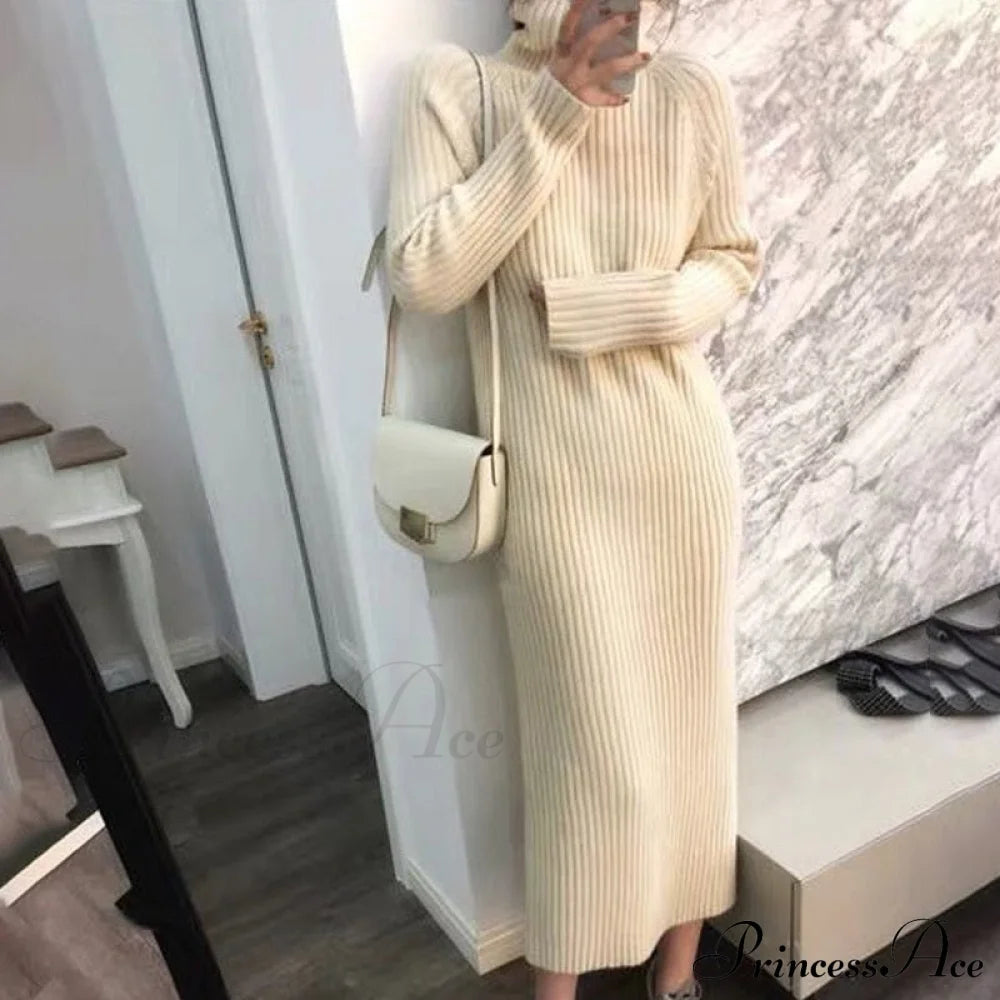 Bottoming The Sweater Cashmere Knitted - Gown Blouse Over Fall/Winter Thick Midlength Turtleneck