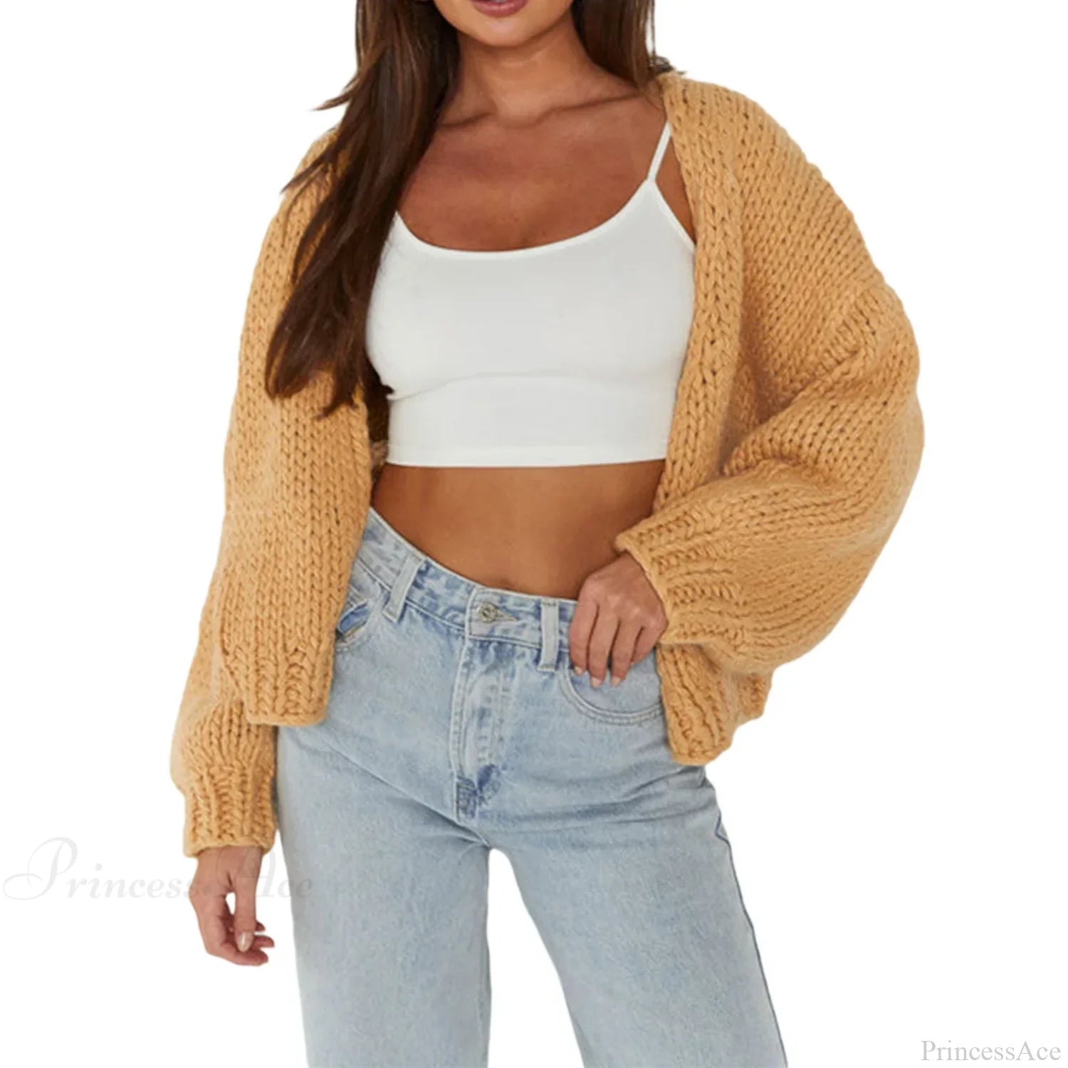 Bow Tie Front V-neck Cardigan pink 1 / S