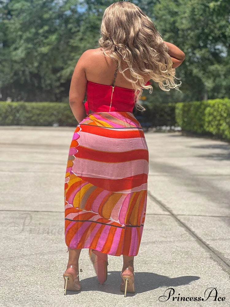 Bow Tie Graceful Cropped Tank Top Shirts & Tops