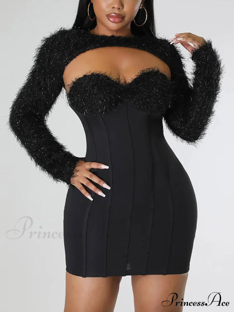 Braid Charming Leather Belt Black / L Dresses