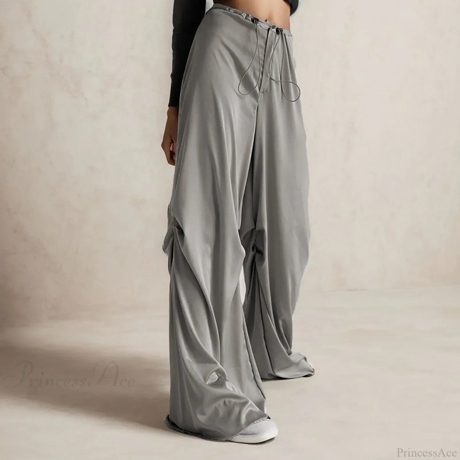 Breathable Chiffon Culotte Wide Pants