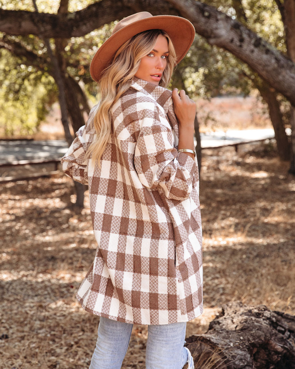 Bridgeview Plaid Coat - Mocha