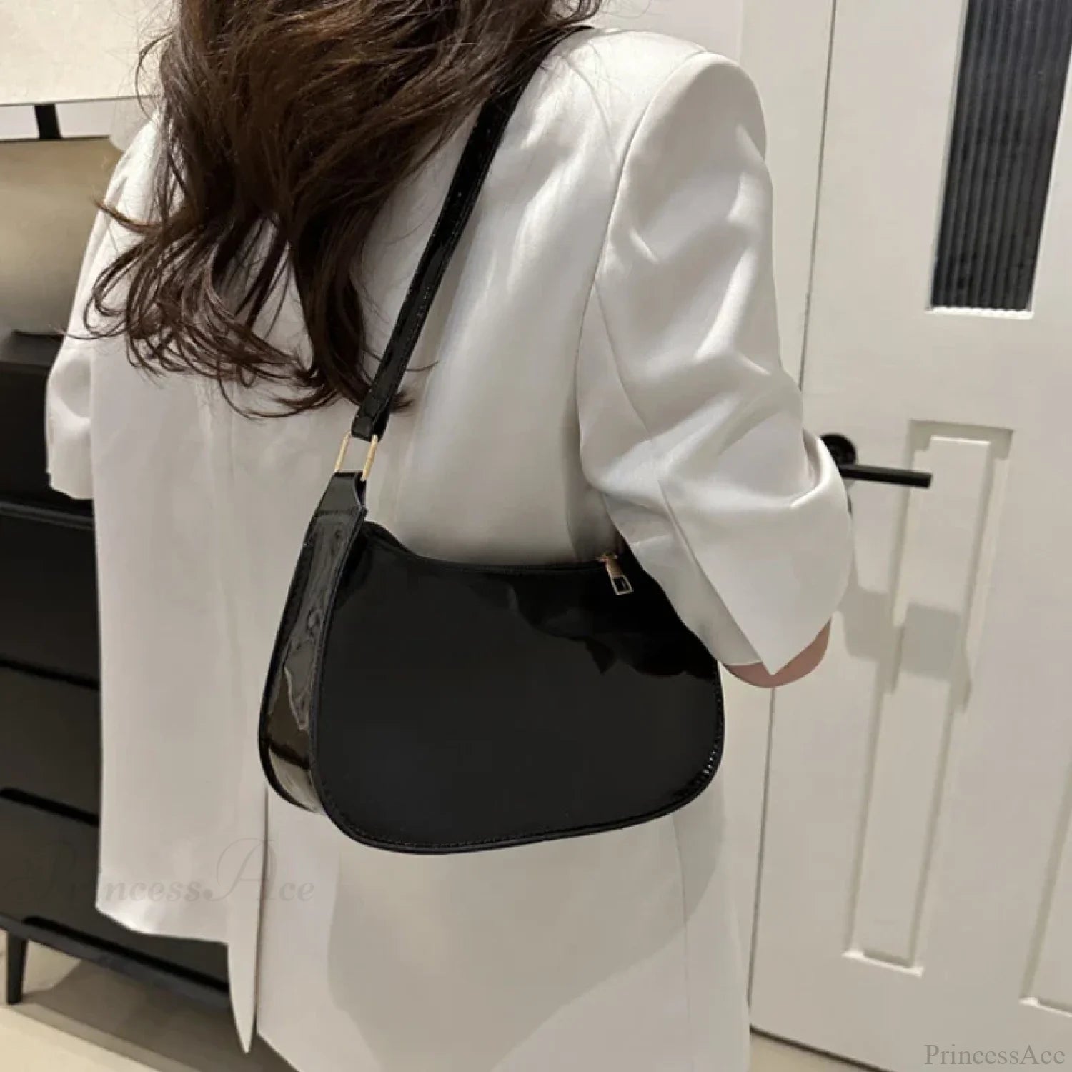 Bright Color Solid Square Shoulder Bag shoulder-250126