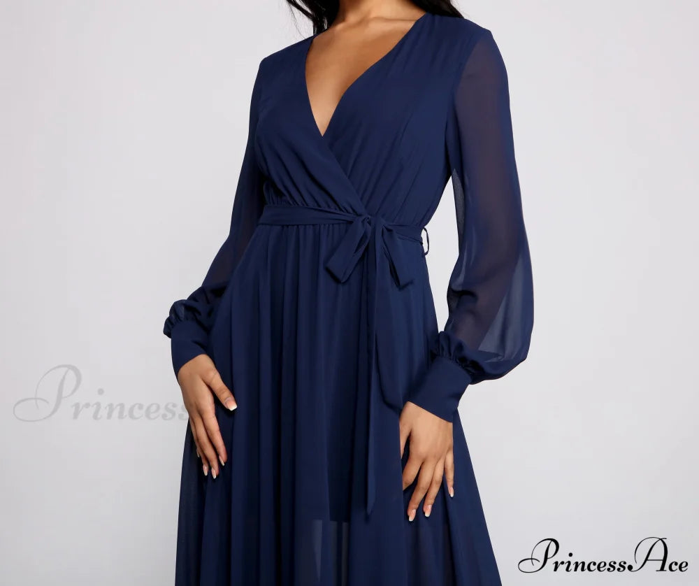 Bryn Chiffon Stylish A-Line Formal Dress S.o. Long Dresses