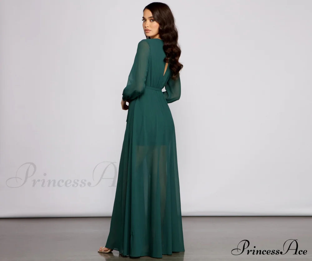 Bryn Chiffon Stylish A-Line Formal Dress S.o. Long Dresses