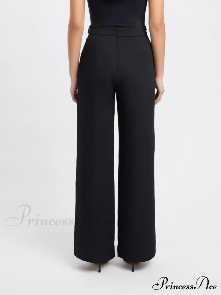 Business Casual Straight Trendy Leg Dress Pants