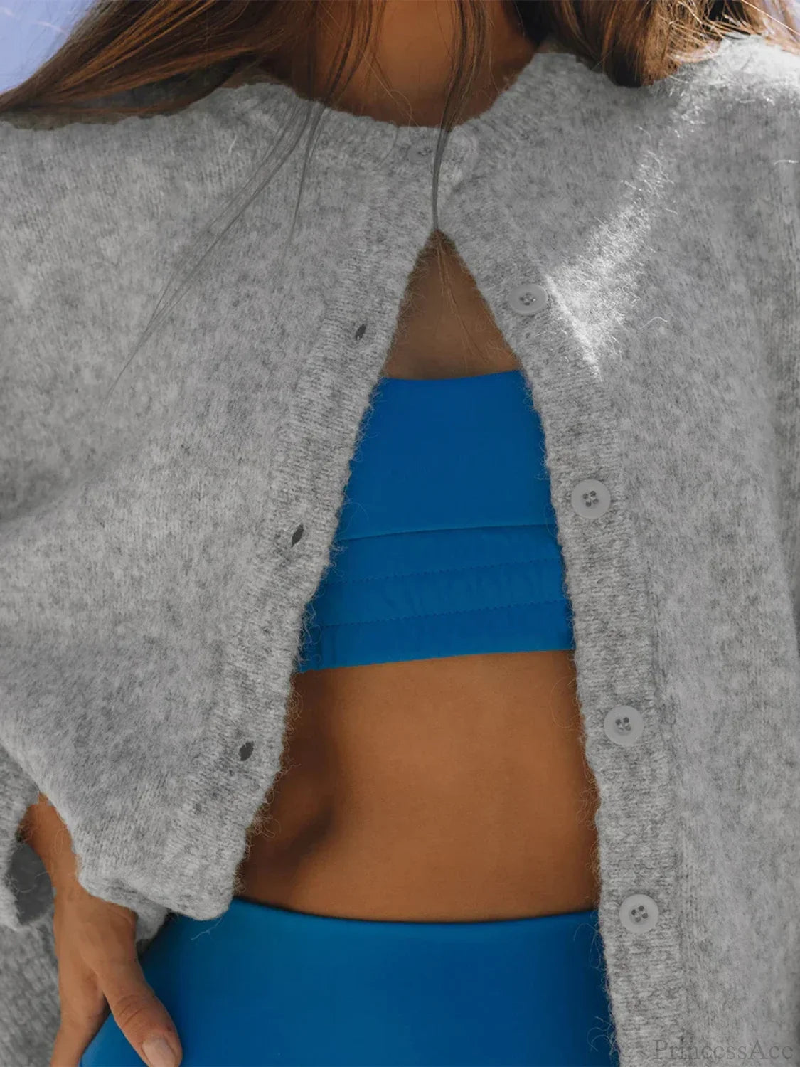 Button Down Lightweight Knit Cardigan