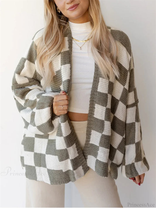 Button-Down Sweater Cardigan grey / S