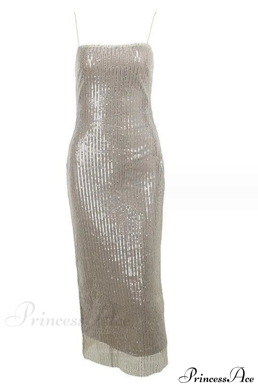 Cafe Au Lait Charming Beaded Maxi Dress Dresses