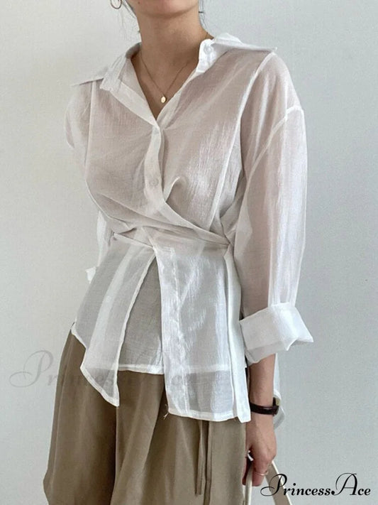 Camilla Blouse White / One Size Tops & Blouses