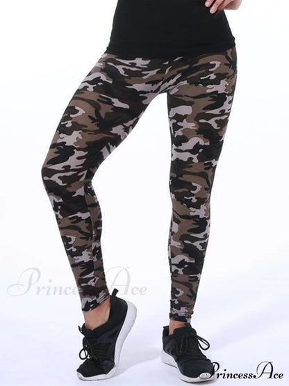 Camouflage Graffiti Style Slim Stretch Trouser 3 / S