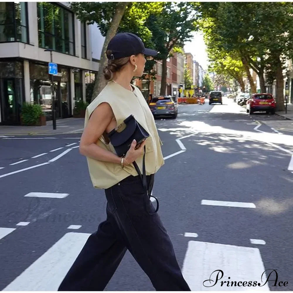 Cargo Pocket Stylish Drawstring Waistcoat