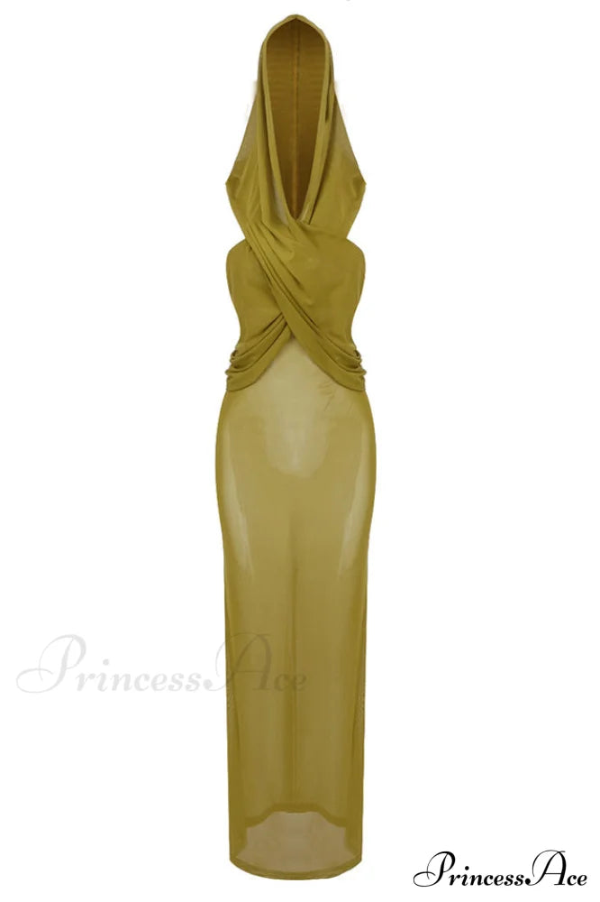 Carleigh Ruche Maxi Dress With Headscarf | Dress In Beauty