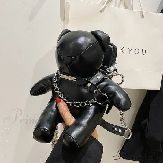 Cartoon Cute Luxury Designer Bear Doll Fashion Chain Phone Bag Halloween