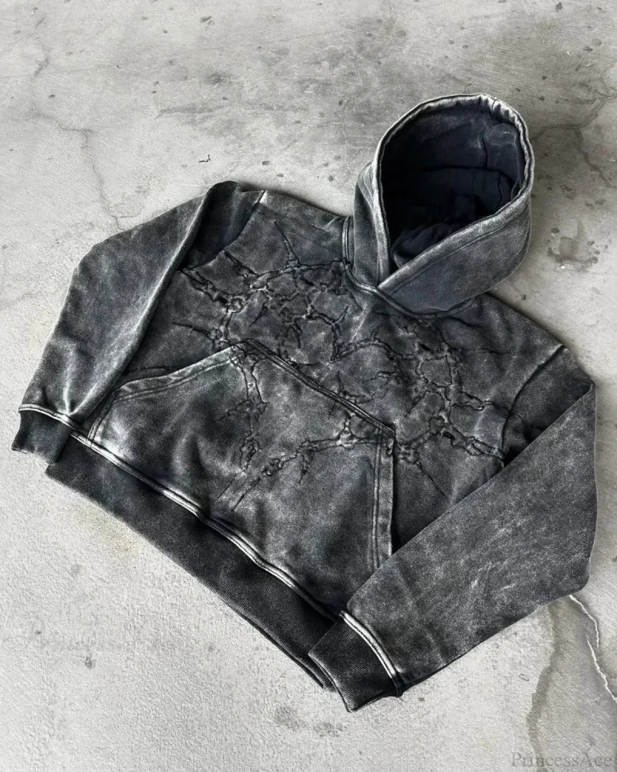 Cartoon Patch Embroidery Fashion Hoodie black 5 / M