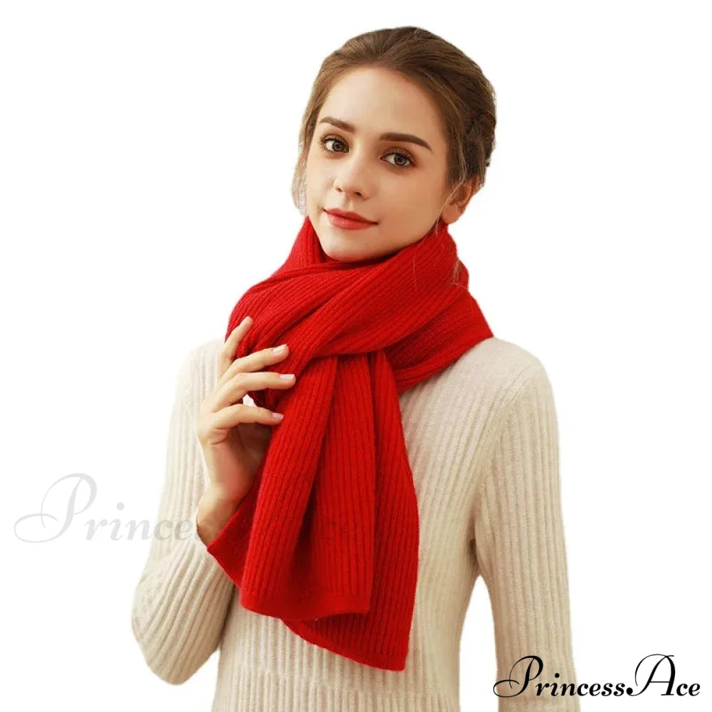 Cashmere Scarf For Women - Thick And Warm Winter Scarfs-L